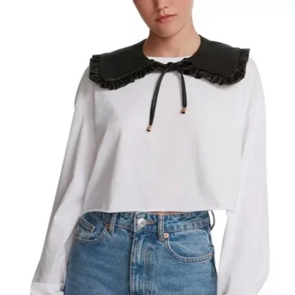 NEW: Steve Madden Faux Leather Collar in Black